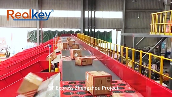 Swing wheel sorting machine SF Express Zhengzhou project