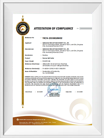 Narrow Belt Sorter CE Recognition